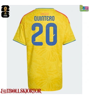 Colombia Juan Fernando Quintero #20 Hemmatröja Dam VM 2026 Kortärmad